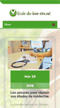 Mobile Screenshot of ecole-du-bien-etre.net